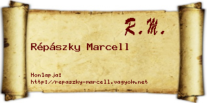 Répászky Marcell névjegykártya